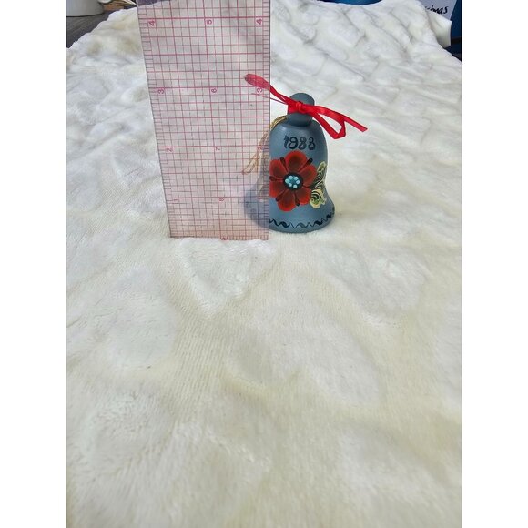 Norweigen Christmas Ornament Blue Bell Artist Signed - Picture 6 of 7